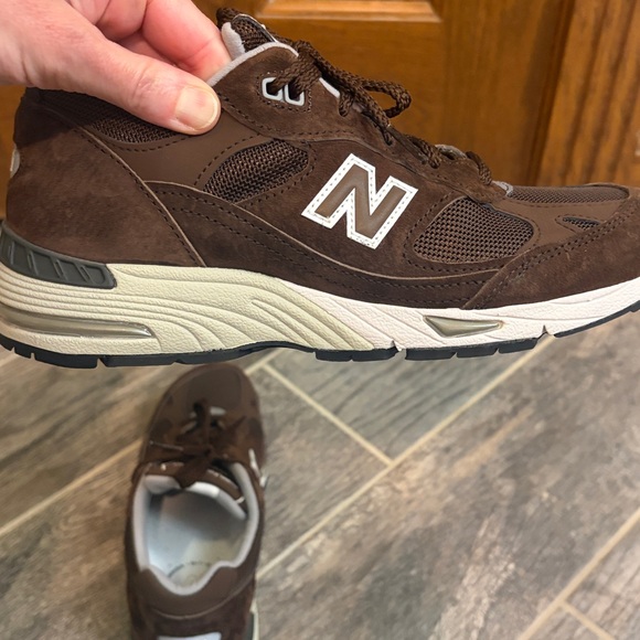 New Balance 991 Brown Sneakers size 7.5, W991BGW Made In England - Picture 7 of 14